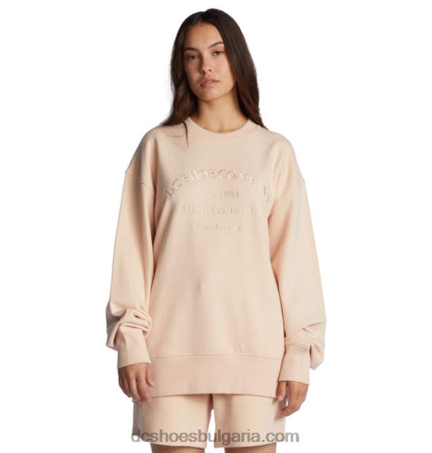 DC Shoes дамски уикенд суичър GJnj7482 кремав тен