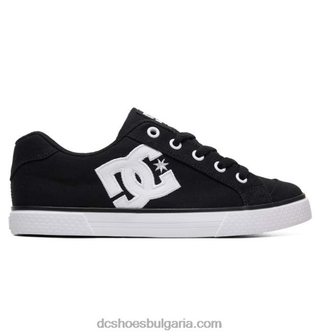 DC Shoes дамски платнени обувки челси GJnj7454 Черно бяла