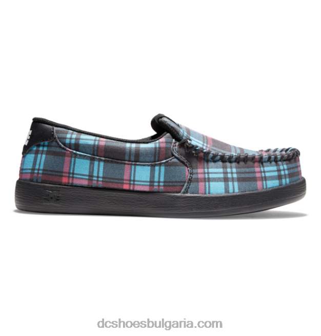 DC Shoes дамски обувки тип злодей GJnj7433 синьо каре