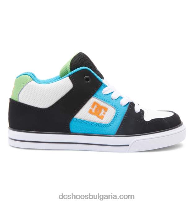 DC Shoes детски чисти средни обувки GJnj7571 черно/бяло/синьо