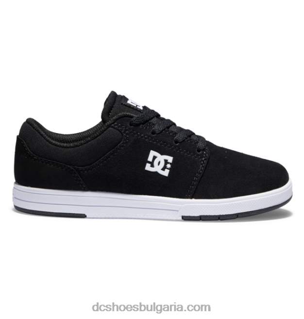 DC Shoes детски кризисни 2 обувки GJnj7559 Черно бяла