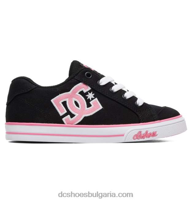 DC Shoes детски платнени обувки челси GJnj7506 черно/розово