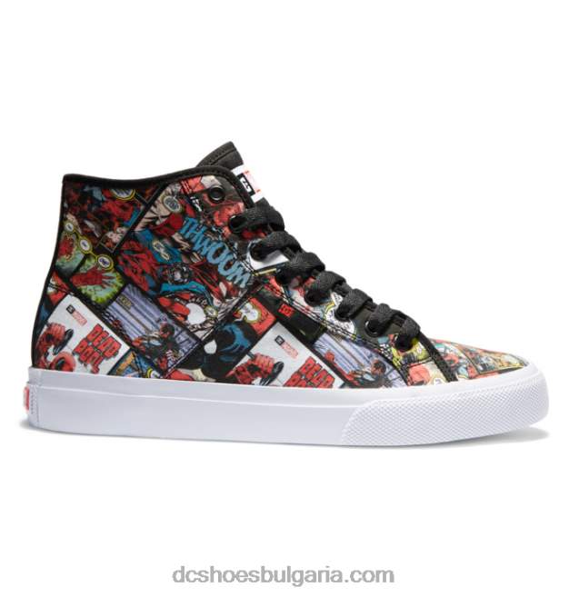 DC Shoes мъжки високи обувки marvel deadpool x dc manual hi GJnj7214 черно мулти