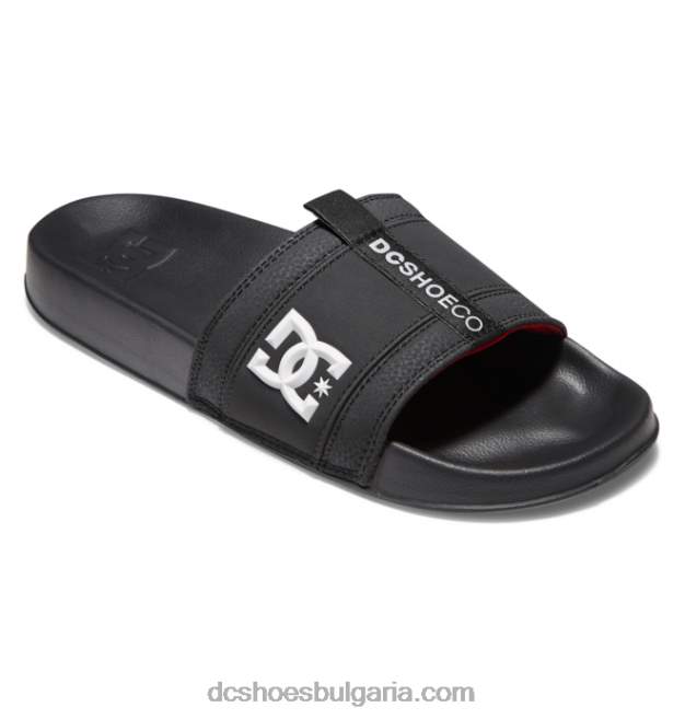 DC Shoes lynx slide - плъзгащи се сандали за мъже GJnj7192 черно/сиво/червено